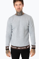 Hype Grey Rib Mens Crew Neck Size 2X-Large