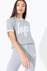 Hype Grey Ringer Kids Crop T-Shirt Size 11/12Y