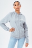 HYPE GREY SCRIBBLE ZIP WOMEN