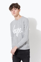 Hype Grey Script Kids Crew Neck Size 9-10