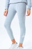 HYPE GREY SCRIPT LOGO KIDS LEGGINGS
