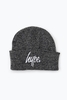 Hype Heather Charcoal Script Beanie