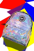 Hype Holo Silver Backpack School Bag