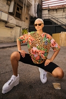Hype Jungle 23 Womens Multi T-Shirt Size 6