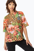 Hype Jungle 23 Womens Multi T-Shirt Size 8