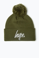 Hype Khaki Bobble Beanie