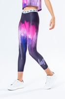 HYPE MAGENTA DRIP KIDS LEGGINGS