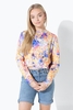 HYPE MARBLED KIDS CROP CREW NECK