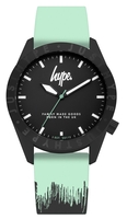 Hype Mint & Black Paint Drip Watch