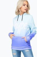 Hype Mint Fade Script Womens Pullover Hoodie Size 6