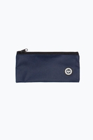 Hype Navy Crest Flat Pencil Case