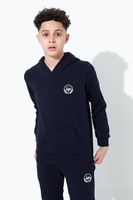 Hype Navy Crest Kids Pullover Hoodie Size 3-4