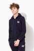 Hype Navy Mini Script Kids Zip Hoodie Size 7-8