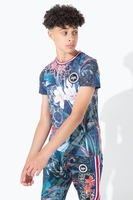 Hype Navy Persian Kids Multi T-Shirt Size 5/6Y