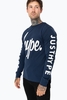 Hype Navy Script Men