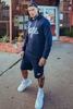 Hype Navy Script Mens Shorts Size XX-Small