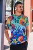 Hype Neon Chelsea Mens Multi T-Shirt Size X-Large