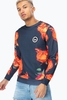Hype Orange Rose Mens Crew Neck Size X-Small