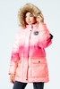 Hype Peach Fade Kids Explorer Jacket Size 16Y
