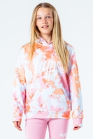 HYPE PEACH TIE DYE KIDS PULLOVER HOODIE
