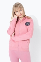 Hype Pink Crest Kids Zip Hoodie Size 11-12
