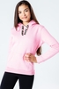 Hype Pink Drawstring Bag Kids Pullover Hoodie Size 7/8Y