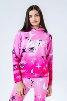 HYPE PINK MYSTIC AOP KIDS PULLOVER HOODIE