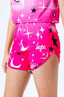 HYPE PINK MYSTIC AOP KIDS RUNNER SHORTS