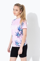 Hype Pink Palm Kids T-Shirt Size 9-10