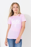 Hype Pink Script Kids T-Shirt Size 5-6