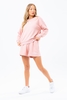 HYPE PINK SHORTS AND CREW NECK WOMEN