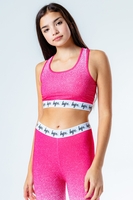 HYPE PINK SPECKLE FADE KIDS BRALET