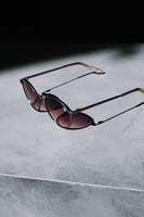 HYPE PURPLE ROUND SUNGLASSES