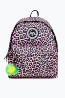 HYPE RAINBOW LEOPARD POM POM BACKPACK