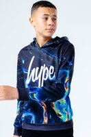 HYPE RAINBOW MARBLE KIDS PULLOVER HOODIE