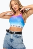 Hype Rainbow Space Womens Bralet Size 10
