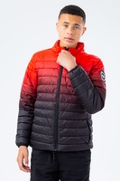 HYPE RED FADE KIDS PUFFER JACKET
