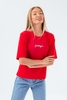 HYPE RED SCRIBBLE OVERSIZED WOMEN