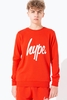 Hype Red Script Kids Crew Neck Size 5/6Y
