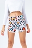Hype Star Leopard Kids Runner Multi Shorts Size 15Y