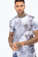Hype Storm Clouds Mens Grey T-Shirt Size Large