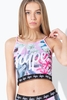 Hype Tropics Script Kids Cami Pink/multi Vest Tank Top Size 9/10Y