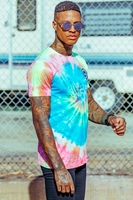 Hype Tye Dye Crest Mens Multi T-Shirt Size Medium