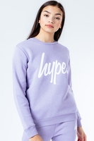 HYPE VIOLET SCRIPT KIDS CREW NECK