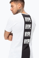 Hype White Back Block Mens T-Shirt Size X-Large