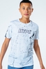 HYPE WHITE MARBLE PRINT BACK LOGO KIDS T-SHIRT