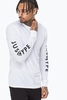 Hype White Mens Long Sleeve T-Shirt Size Medium