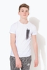 Hype White Script Fade Repeat Kids T-Shirt Size 7-8