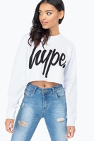 Hype White Script Women