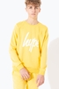 Hype Yellow Script Kids Crew Neck Size 5/6Y